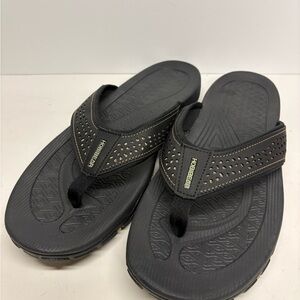 Hobibear Men's Black Flip Flop Thong Sandals Size 16 (49) New